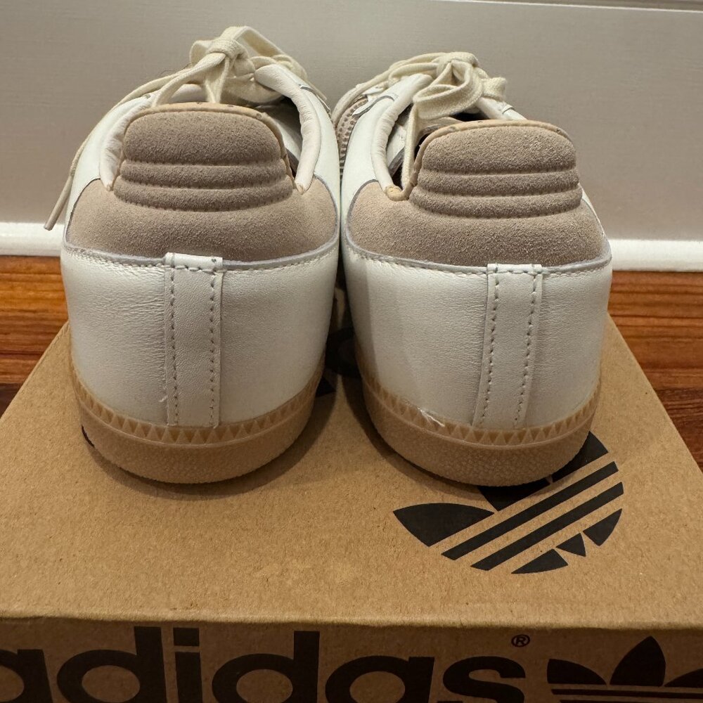 Adidas Mens Samba OG "White Magic Beige Gum" IG1376 Sneakers, Size US Men-9 - Picture 5 of 7